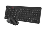A4Tech FG2400 Air2 Wireless QuietKey Keyboard and Mouse Set (Black)