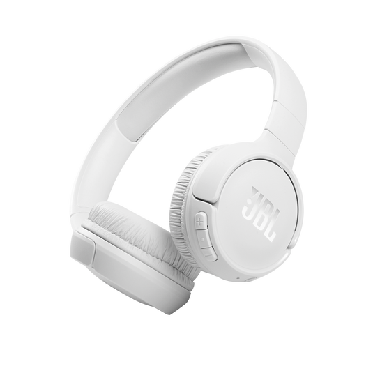 JBL Tune 510BT Pure Bass Wireless Bluetooth Headphones (White)