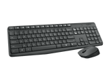 Logitech MK235 Wireless Keyboard and Mouse (Black)