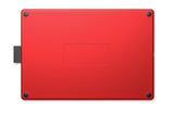 One by Wacom Creative Pen Tablet - Small - Black Red