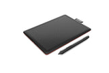 One by Wacom Creative Pen Tablet - Small - Black Red