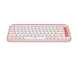 Logitech POP Icon Keys Wireless Keyboard - ROSE & OFF WHITE