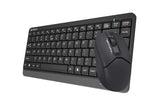 A4Tech FSTYLER FG1112s Wireless Compact Desktop Set Keyboard and Mouse (Black)