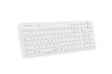 A4Tech Fstyler FBK27C AS Bluetooth & 2.4G Rechargeable Wireless Keyboard (White)