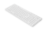 A4Tech Fstyler FBK27C AS Bluetooth & 2.4G Rechargeable Wireless Keyboard (White)