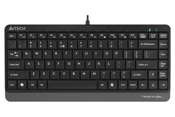 A4Tech FK11 Fstyler Sleek Multimedia Compact Keyboard (Grey)