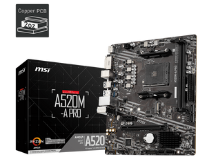 MSI A520M-A PRO AMD AM4 Gaming Motherboard