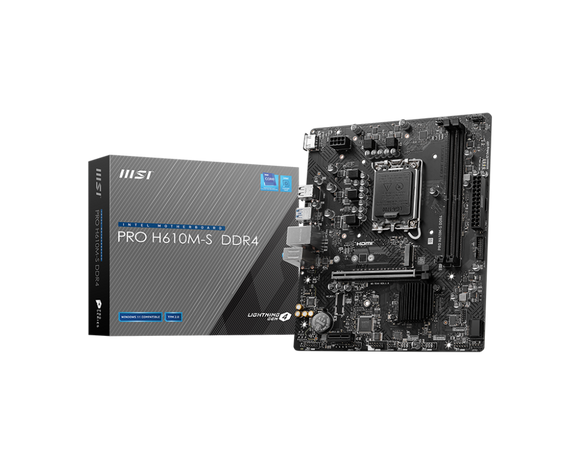 MSI PRO H610M-S DDR4 Intel Motherboard