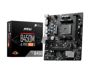 MSI B450M-A PRO MAX II AMD AM4 DDR4 Motherboard