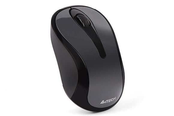 A4Tech G3-280NS 2.4G Optical Wireless Mouse, Silent Clicks (Glossy Grey)