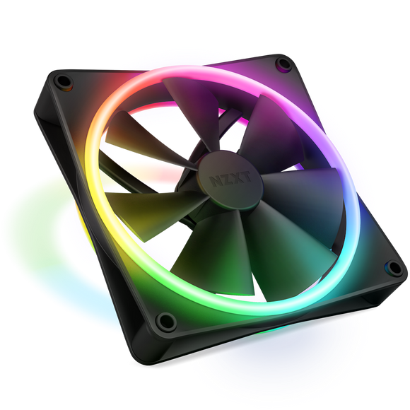 NZXT F140 RGB DUO 140mm Dual-sided Case Fan (Black x 1)