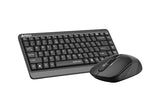 A4Tech FGS1110Q Fstyler 2.4G Quiet Key Wrist-Protect Combo Set Wireless Keyboard and Mouse (Grey)