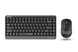 A4Tech FGS1110Q Fstyler 2.4G Quiet Key Wrist-Protect Combo Set Wireless Keyboard and Mouse (Grey)