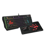 Bloody B1700 NEON Gaming Desktop Keyboard, Mouse and Mouse pad