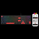 Bloody S510R Customize Mechanical Switch RGB Gaming Keyboard - BLMS Red Switch (Fire Black)