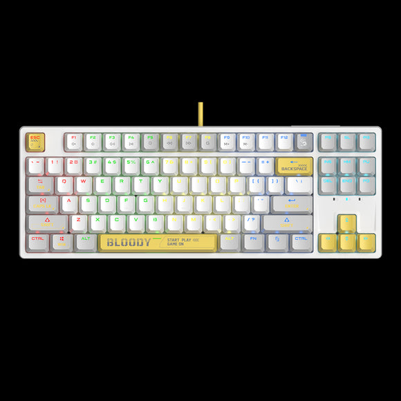 Bloody S87 BLMS Mechanical Gaming Keyboard - ENERGY WHITE