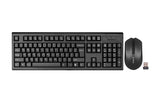 A4Tech 3000NS Wireless Desktop Keyboard & Mouse (Black)