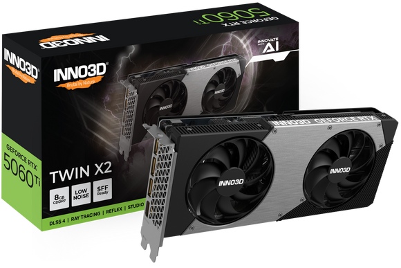 INNO3D GeForce RTX™ 5060 Ti 8GB TWIN X2 GDDR7 Graphics Card