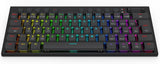 Redragon K632 RGB 60% Wired Mechanical Keyboard with Macro Keys - BLACK