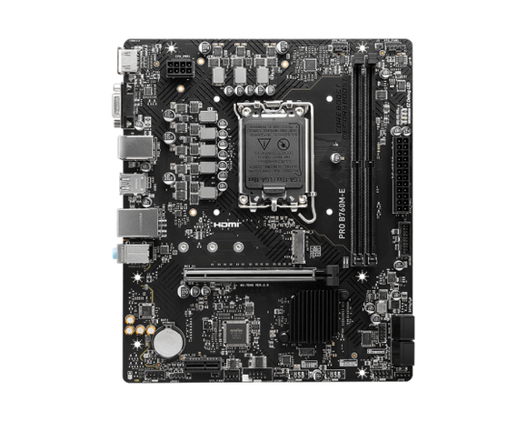 MSI PRO B760M-E Intel LGA 1700 DDR5 Motherboard