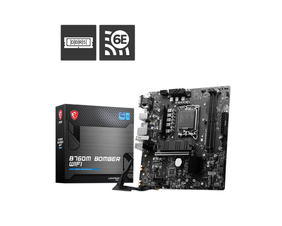 MSI B760M BOMBER WIFI DDR5 Intel Motherboard