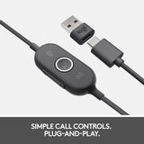 Logitech Zone Wired USB wired headset with premium audio