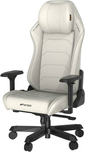 DXRacer Master Series Gaming Chair, Microfiber Leather, 4D Armrests (White)