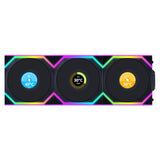 Lian Li 120mm UNI FAN SL Wireless LCD ARGB Triple Pack - BLACK