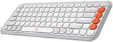 Logitech POP Icon Keys Wireless Keyboard - OFF WHITE & ORANGE