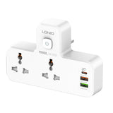 LDNIO SC2311 2 AC Outlets Portable Extension Power Socket with Night-Lamp