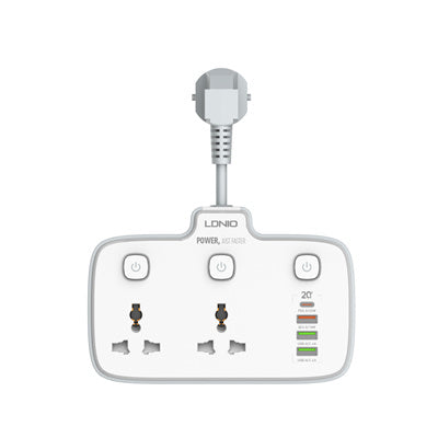 LDNIO SC2413 2 AC Outlets Power Extension Socket Power Strip