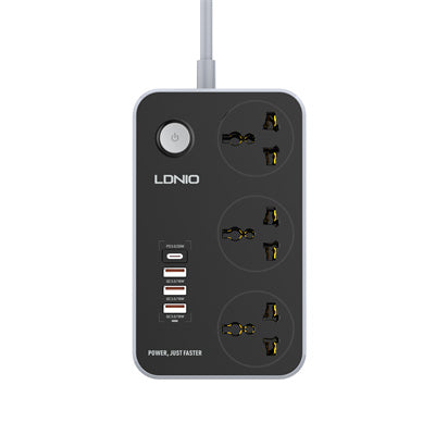 LDNIO SC3412 3 AC Outlets Universal Power Strip