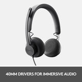 Logitech Zone Wired USB wired headset with premium audio