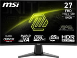 MSI MAG 276CXF 27" FHD Curved Screen 15000R Rapid VA 280Hz 0.5ms HDR Ready Gaming Monitor