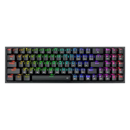 Redragon K628 Pollux 75% Wired RGB Gaming Keyboard, 78 Keys Hot-Swappable Compact Mechanical Gaming Keyboard