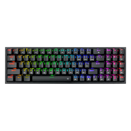 Redragon K628 Pollux 75% Wired RGB Gaming Keyboard, 78 Keys Hot-Swappable Compact Mechanical Gaming Keyboard