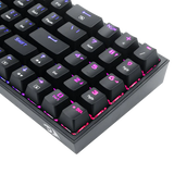 Redragon K628 Pollux 75% Wired RGB Gaming Keyboard, 78 Keys Hot-Swappable Compact Mechanical Gaming Keyboard