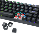 Redragon K628 Pollux 75% Wired RGB Gaming Keyboard, 78 Keys Hot-Swappable Compact Mechanical Gaming Keyboard