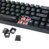 Redragon K628 Pollux 75% layout wired RGB Gaming Keyboard (Red Switch)