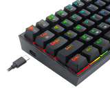 Redragon K628 Pollux 75% layout wired RGB Gaming Keyboard (Red Switch)