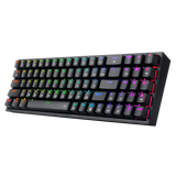 Redragon K628 Pollux 75% Wired RGB Gaming Keyboard, 78 Keys Hot-Swappable Compact Mechanical Gaming Keyboard
