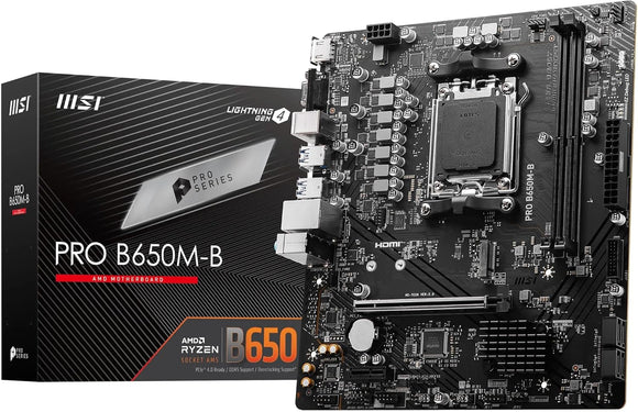 MSI PRO B650M-B micro ATX AM5 DDR5 Motherboard