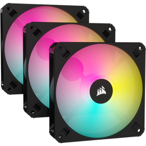 Corsair iCUE AR120 Digital RGB 120mm PWM Fan (Black x 3)