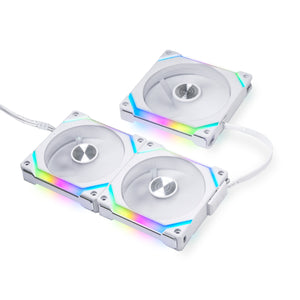 Lian Li UNI FAN SL120 V2 RGB Revolutionized Daisy-Chain ARGB Case Fan with Controller (White x 3)