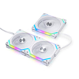 Lian Li UNI FAN SL120 V2 RGB Revolutionized Daisy-Chain ARGB Case Fan with Controller (White x 3)