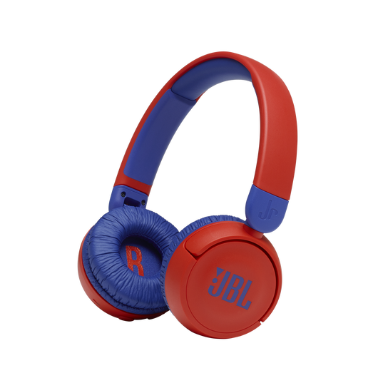 JBL JR310BT Kids Wireless On-Ear Headphones with Safe Sound (Red)