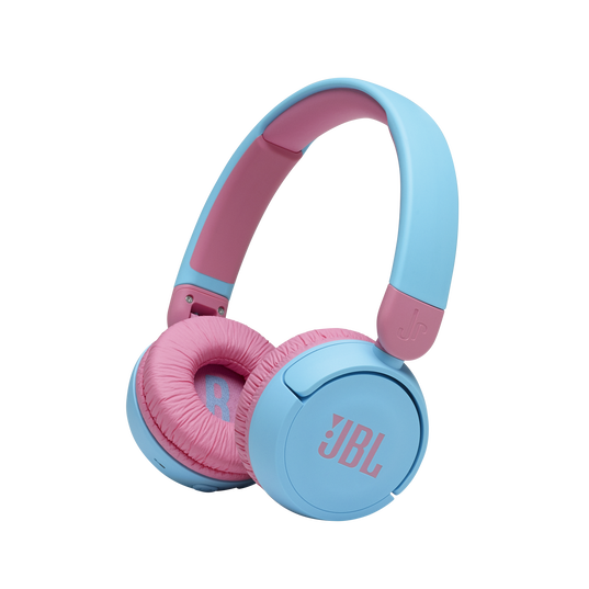 JBL JR310BT Kids Wireless On-Ear Headphones with Safe Sound (Blue)