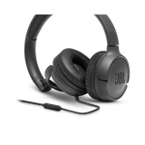 JBL Tune 500 Wired On-Ear Headphones (Black)