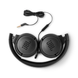 JBL Tune 500 Wired On-Ear Headphones (Black)