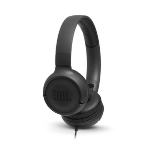 JBL Tune 500 Wired On-Ear Headphones (Black)